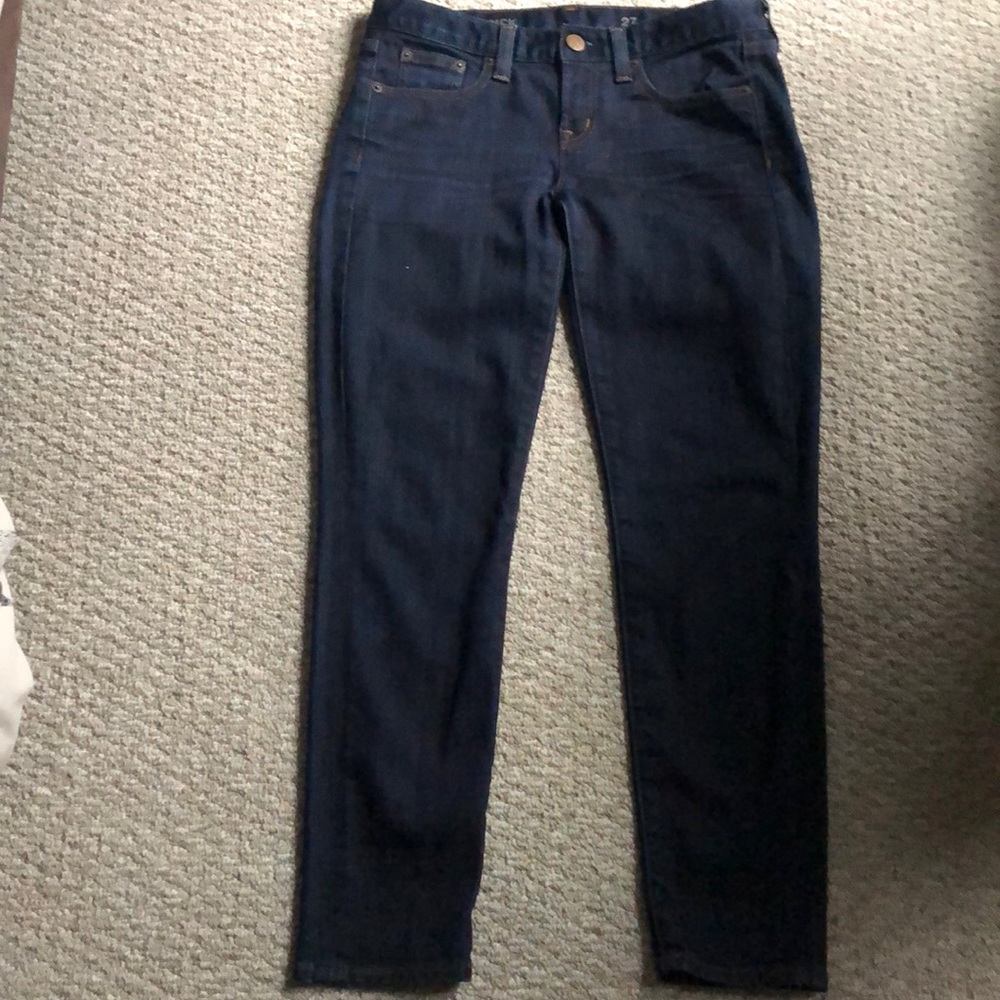 J. Crew toothpick ankle skinny jeans